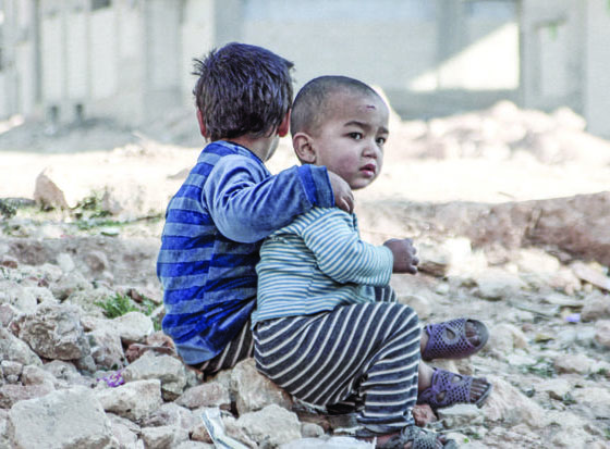 young children affected by the Syrian Civil War