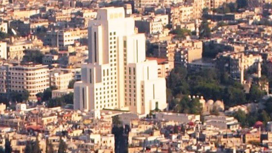 An areal view of Damascus, Syria