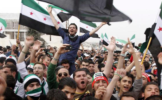 Protestors of the Assad regime
