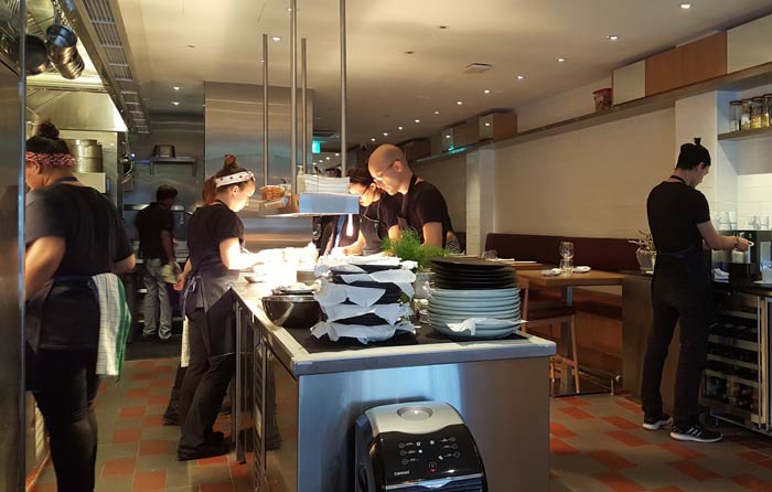 Chefs inside Bacchanalia