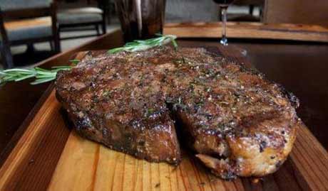 Bourbon Steak on a plate