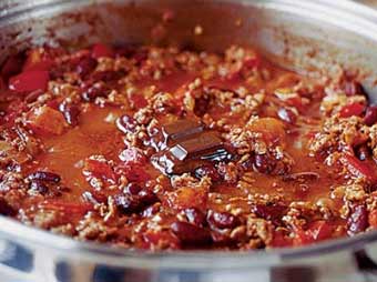 A bowl of chili