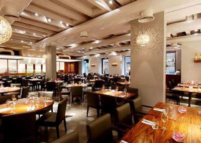 The inside of cinnamon kitchen