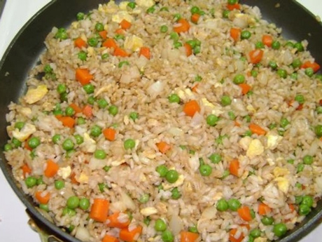 A bowl of Benihana fried rice