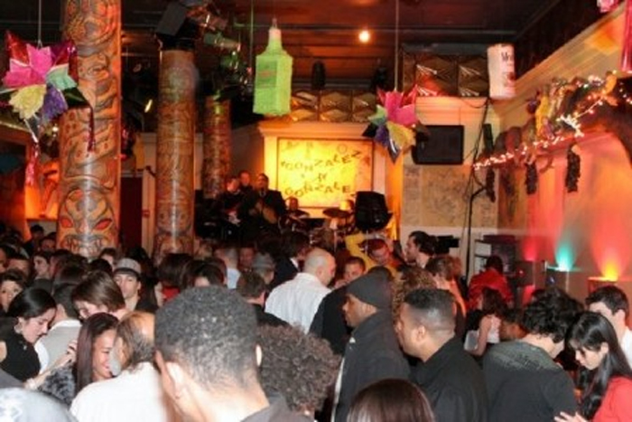 The crowded interior of Gonzalez y Gonzalez