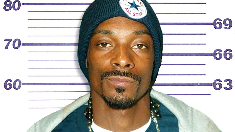 A mugshot of Snoop Dogg
